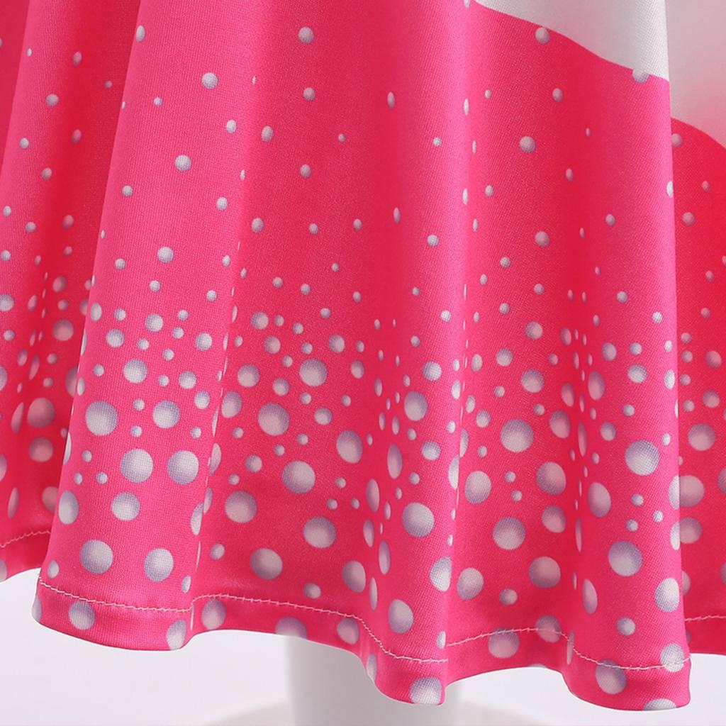 Girls Cosplay Costume Cheerleading One-Piece Dress Youth Pleated Skirt Performance Costume