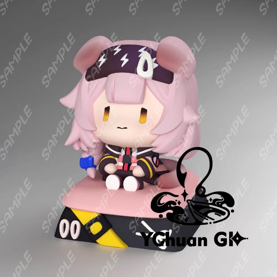 Arknights SilverAsh Zuo Le Shu Muelsyse Game Cosplay Figurine Ornaments Computer Decor Keyboard Cap Garage Kits Kforce Keycap