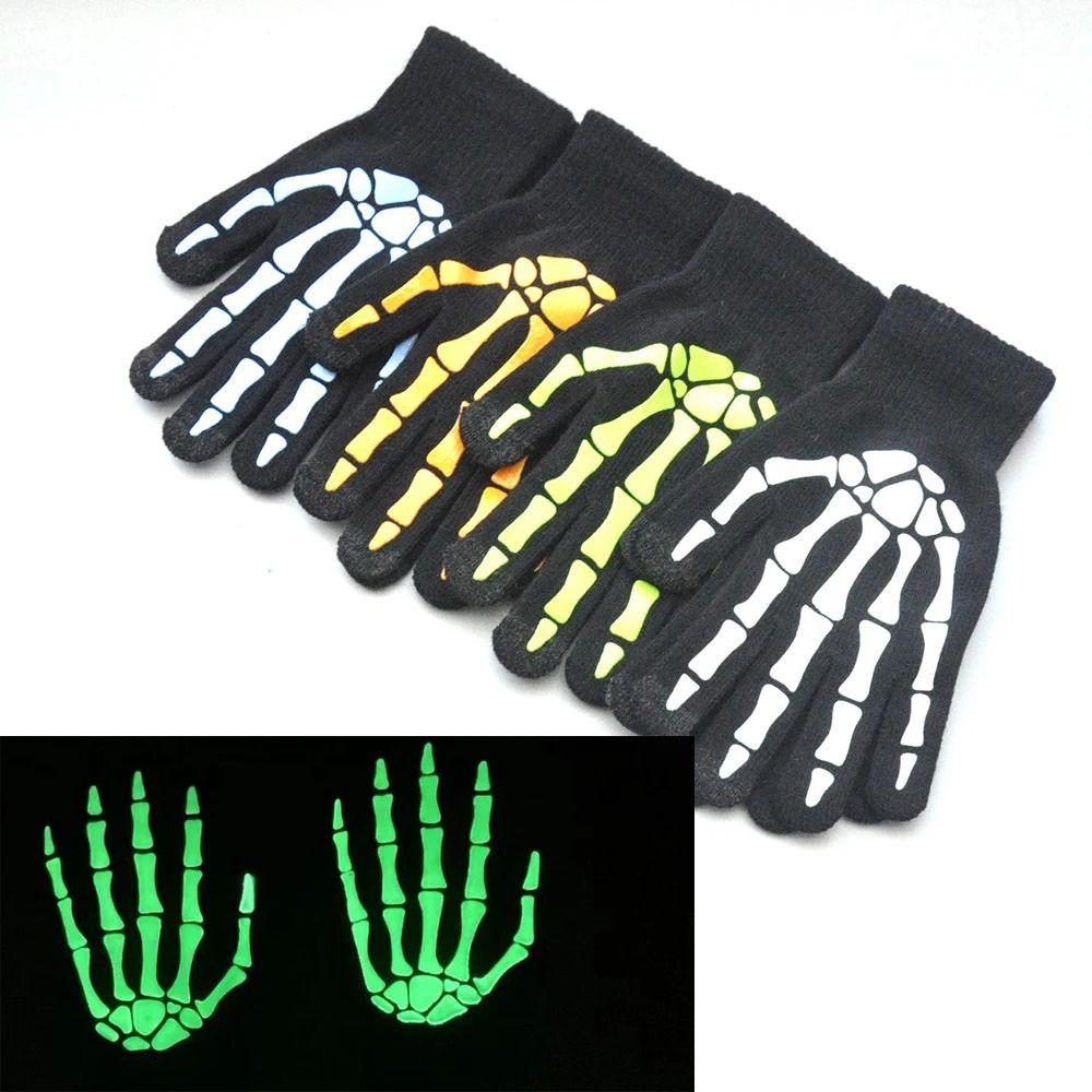 Перчатки с когтями скелета с полным пальцем, утолщенные перчатки с костяными когтями для Хэллоуина, для велоспорта