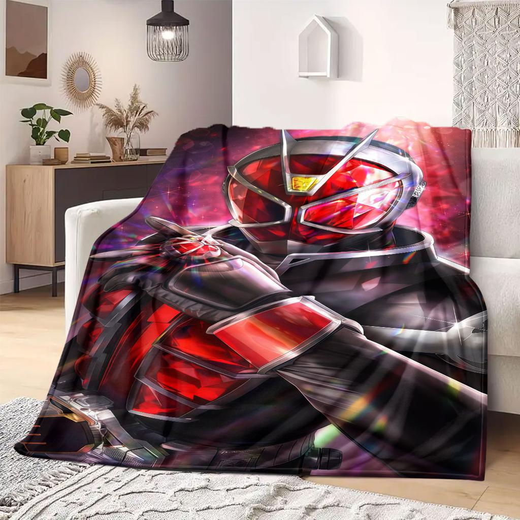 Showa Kamen Rider Flannel Blanket Warm,Comfortable,Suitable for Bedrooms,Sofas,Beds,Chairs,Picnics,Travel