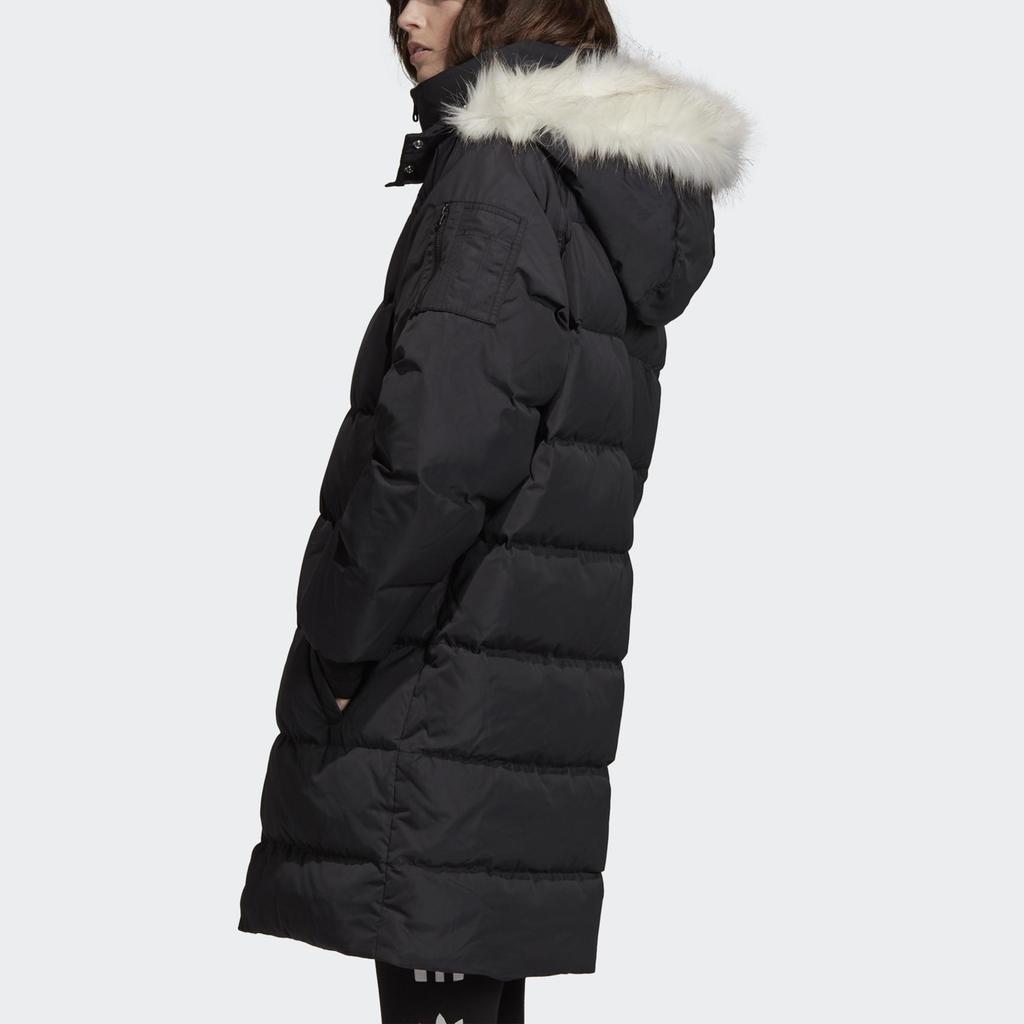 Women's Adidas Originals Down Jackets Women's Hooded Moderate Straight Fit