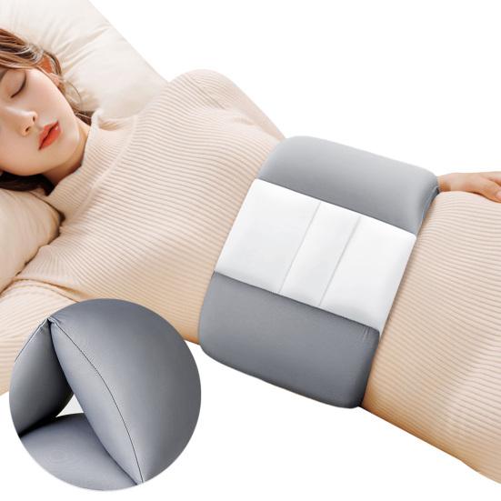 Sleeping Lumbar Support Pillow 360 Degrees Wrap Around Adjustable Lumbar Support Cushion Lower Back Sciatic Nerve Pain Relief Soft Silk Cotton Waist