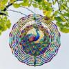 Peacock 3D Metal Wind Spinner - Hanging Wind Catcher, Perfect Outdoor Decor for Garden, Patio & Window - Ideal Gift for Mom,Wife