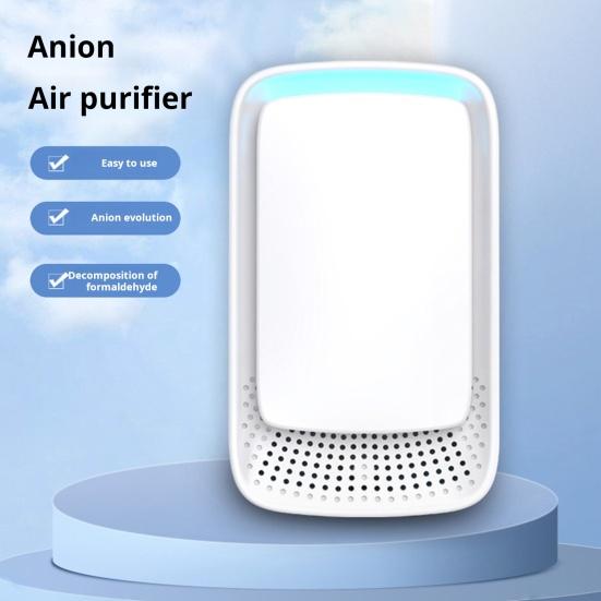 Очиститель воздуха с отрицательными ионами. Бесшумная работа. Простота использования. Портативный очиститель воздуха с возможностью подключения. Устранение запахов в ванной комнате.
