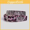 Youth Animal Print Belt With Alloy Pin Buckle And Vintage Finish For Daily Fashion
