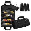 1Pc Waterproof Magnetic Buckle Tool Roll Oxford Fabric Tool Bag for Home Storage and Multi-Purpose Use
