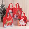 Multicolor Non-Woven Christmas Tote Bag for Parties and Shopping