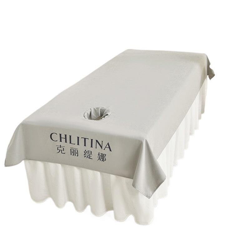 Настраиваемая простыня для массажного стола с отверстием для лица - Грязеотталкивающая и увеличенная для салонного использования