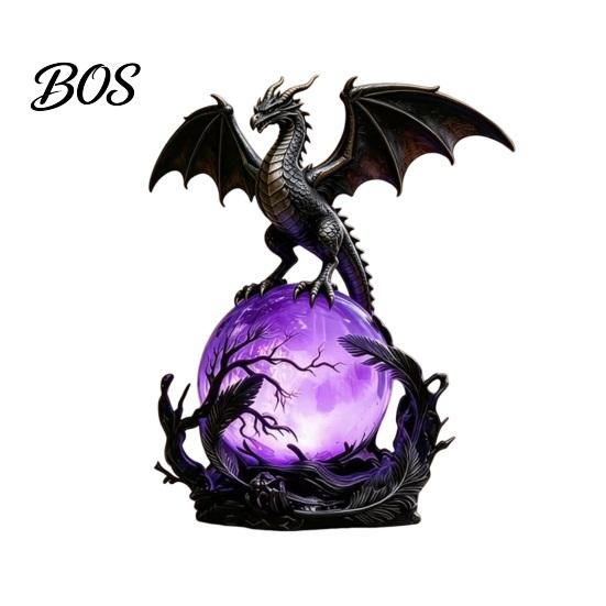 Dragon Wings LED Light Ornament USB Powered Light, Gothic Style Decorative Ornament, Lantern Decor Bedside Desk Lamp for Holiday Atmosphere,