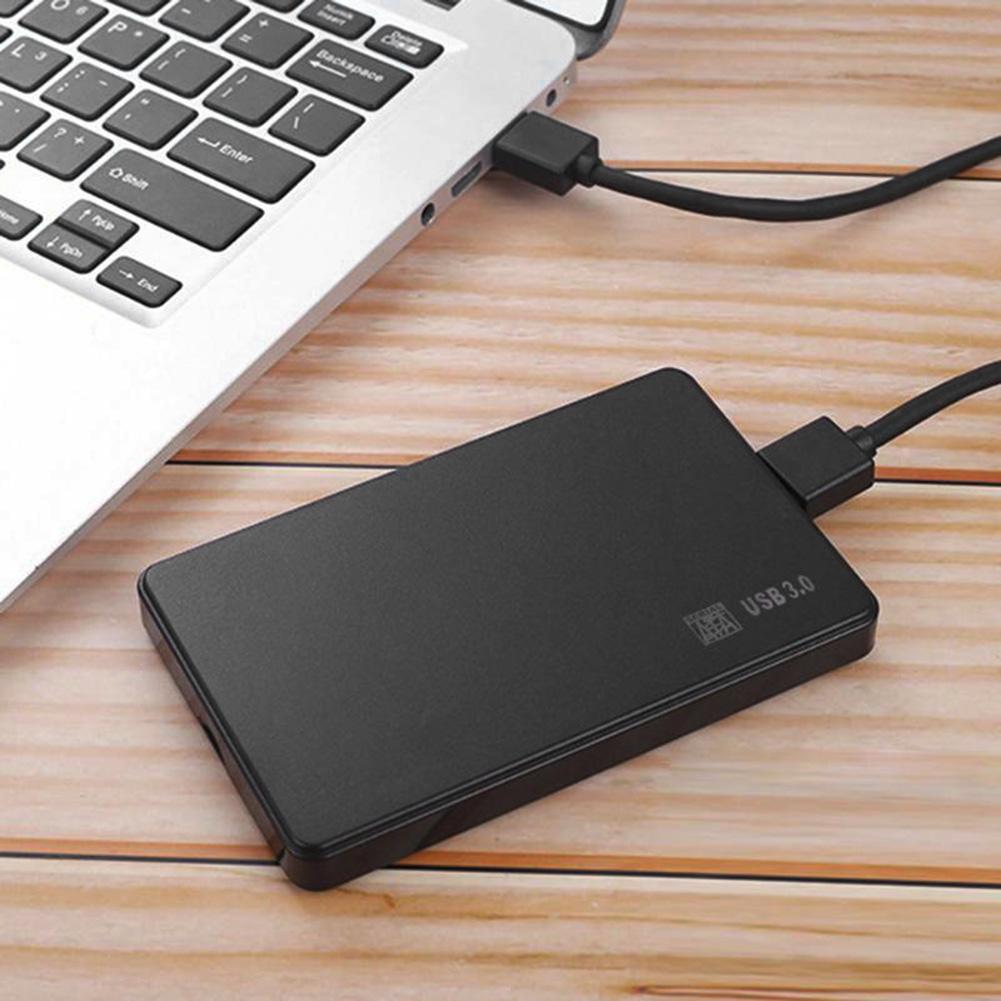 2,5-дюймовый SATA SSD HDD адаптер Пластиковый корпус USB 2.0/3.0 Внешний мобильный бокс Кейс для HDD с USB-кабелем Чехол Новый