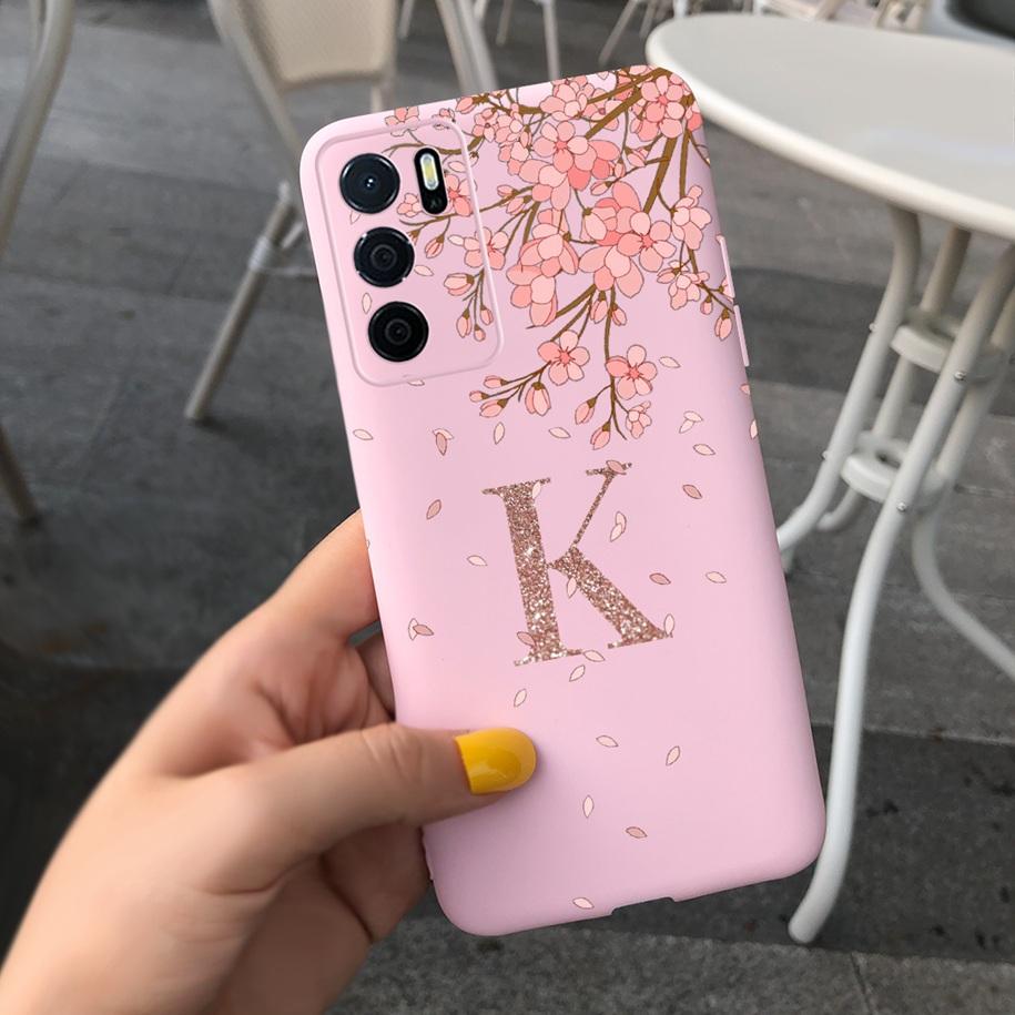 For OPPO A16 Case CPH2269 Soft Silicone Phone Back Cover Slim Capa Letters Fundas For OPPO A16S CPH2271 A 16 S Shockproof Bumper