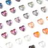 20Pcs 8*8mm Love Heart Crystal Beads Plated Color Glass Loose Beads For Jewelry Decoration Making DIY Necklace Bracelet Earring