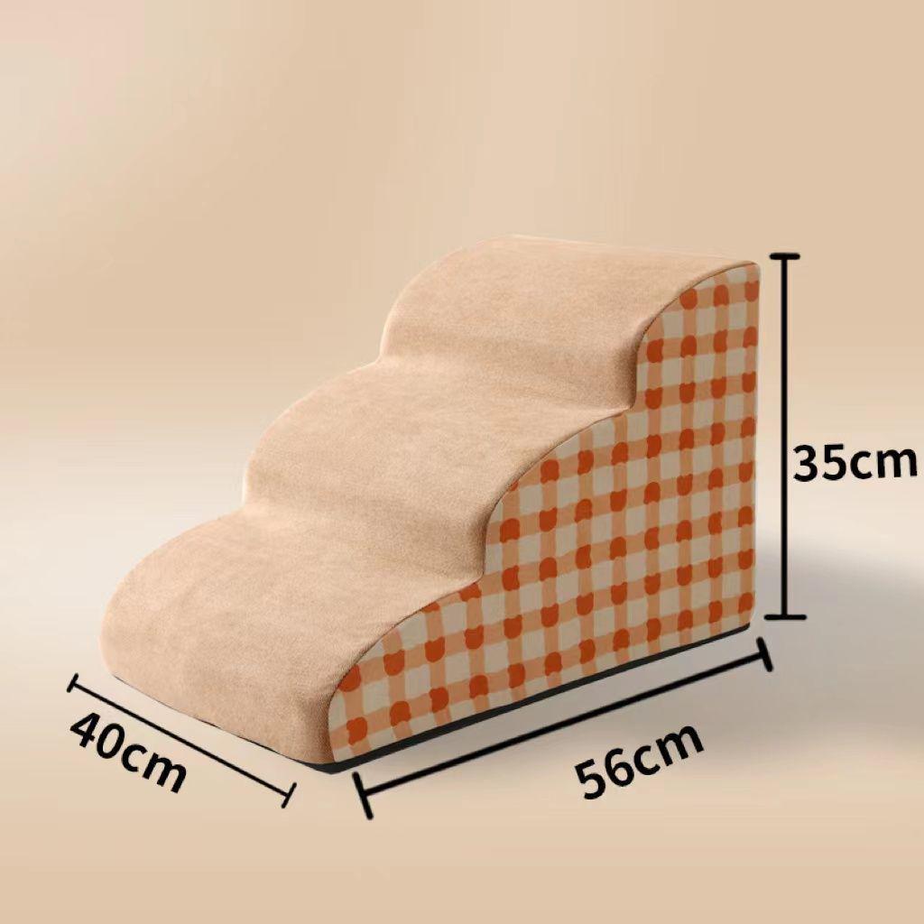 Pet Bedside Stairs for Small Dogs and Cats - Removable & Washable Steps