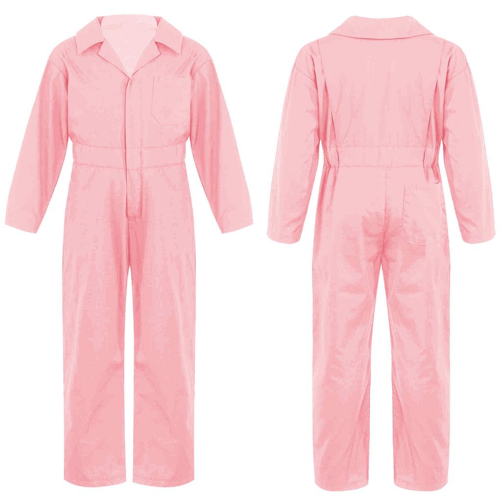 Детский модный комбинезон механика для мальчиков, комбинезон с длинными рукавами и молнией спереди, карнавальный костюм, комбинезон