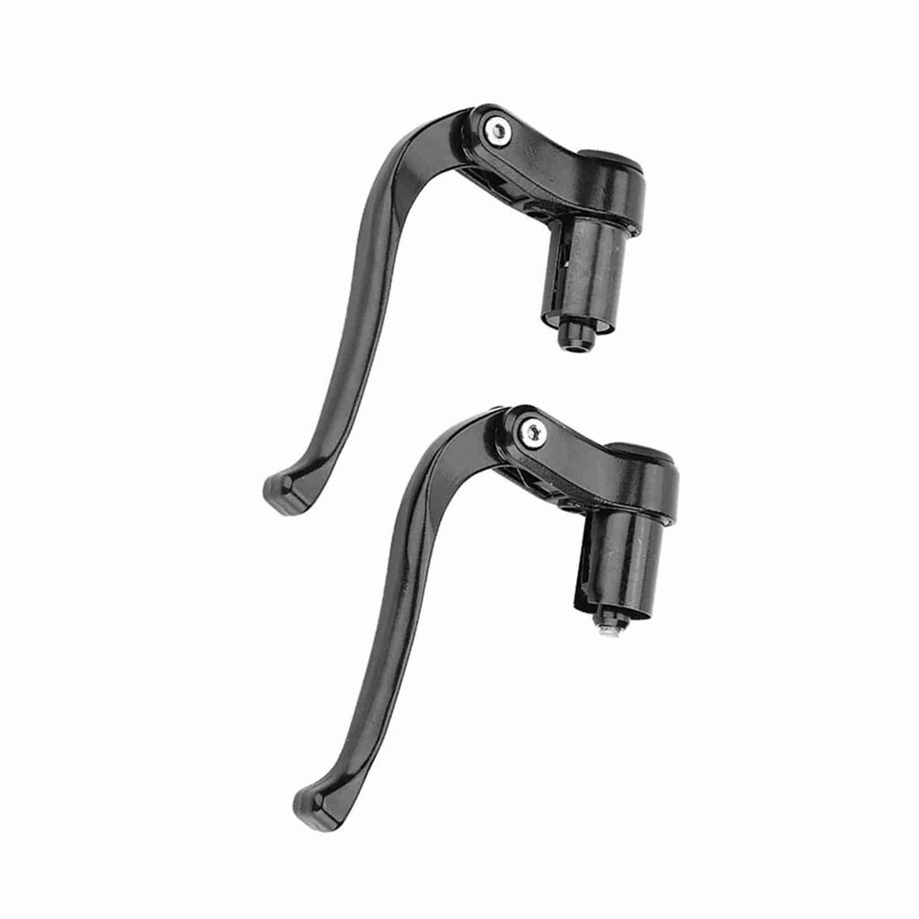 Уровень тормоза Фиксированная передача Складной велосипед Руль Велосипедный аксессуар (черный)
