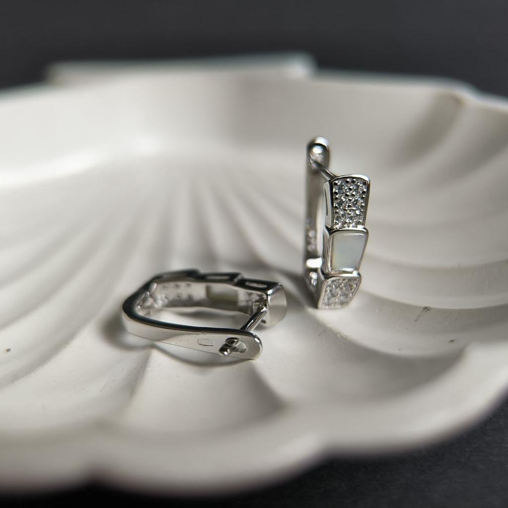 Серебряные серьги с натуральным перламутром (2187523)