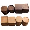 1Pcs Wood Placemats Coasters Tea Coffee Cup Pad Decor Durable Heat Resistant Square Round Drink Mat Bowl Teapot Holder 88cm