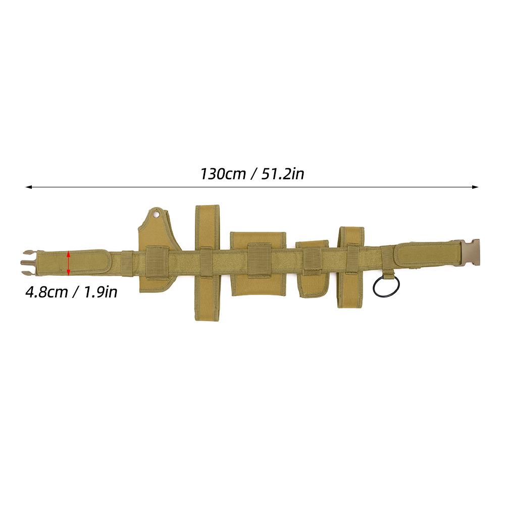Регулируемый сверхмощный 6 в 1 быстросъемный ремень для правоохранительных органов с сумкой для полиции