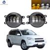 2pcs Fog Lights Headlight  For Toyota RAV4 2011 2012 2013 Clear Lens Front Bumper Fog Light LED Fog Lamp
