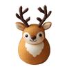 Felt Reindeer Figurine Handmade Elk Christmas Decoration Cute Small Wool Felt Crafts for Winter Holiday Tiered Tray Home Table Decor