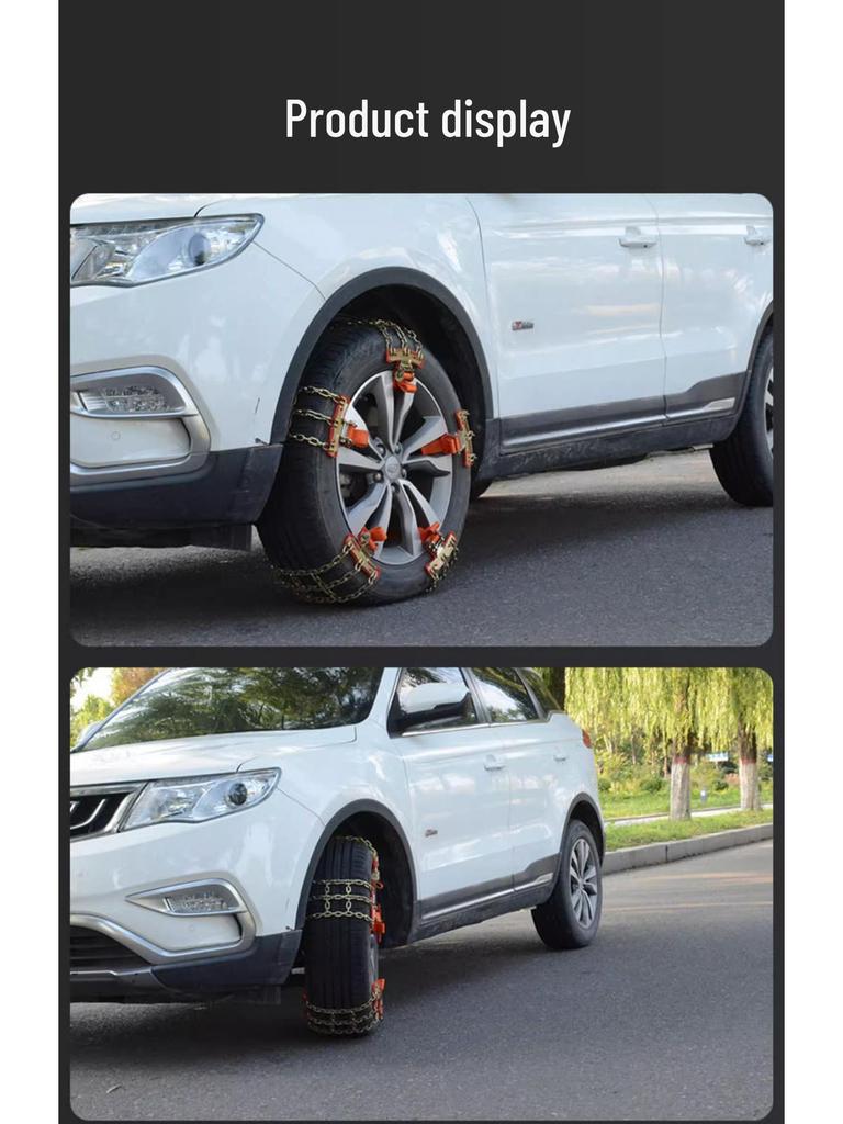 Jetour Car Tire Anti-Skid Iron Chains for X70S, MX90, X95, X70PLUS, Coupe - Thickened Design
