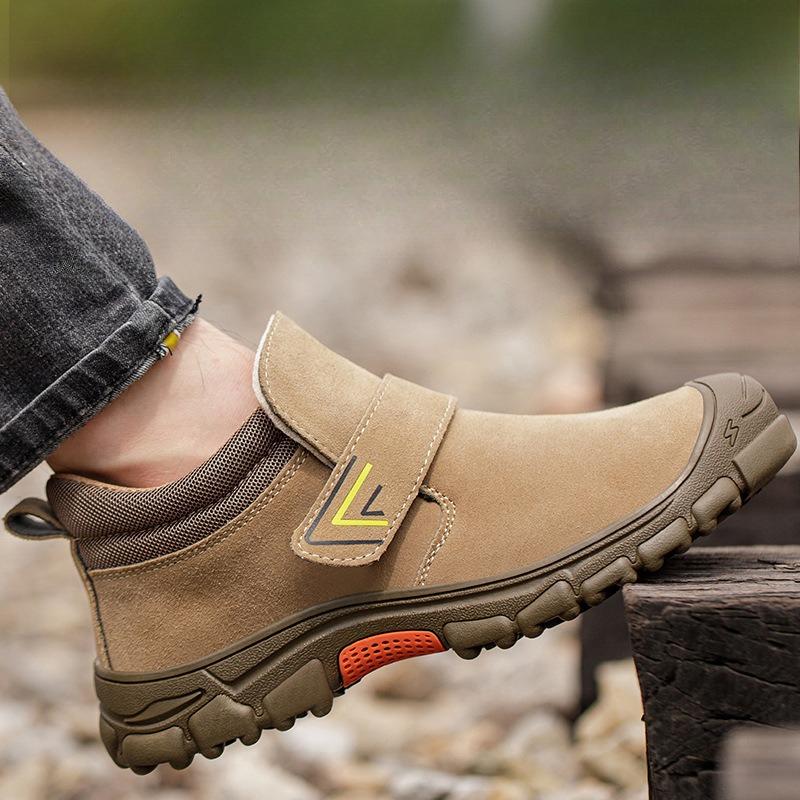 Fashion Shoes for Men Anti-smashing Anti-piercing Safety Breathable Work Boots Men High Quality Light Protective Shoes Zapatillas Hombre
