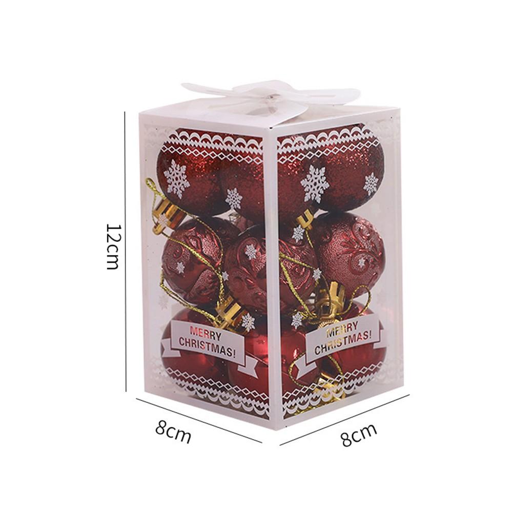 12 шт. Рождественский шар Рождественское украшение Подвеска-украшение для рождественской елки
