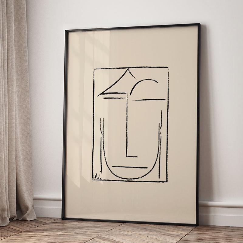 Абстрактный Постер Девушка Цветок Лимон Вино Настенное Искусство Холст Живопись Постеры и Принты Картины для Гостиной Спальни Домашний Декор