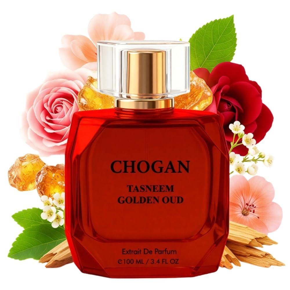 CHOGAN TASNEEM GOLDEN OUD Экстракт Парфюма – Сладкий Цветочный и Амбровый Аромат с Розовым Пачули и Глубокой Древесной Базой |