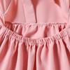 Children Clothing Girls Summer Solid Color Backless Bow Dress Princess Daily Casual Dresses for 2-7 Years Old