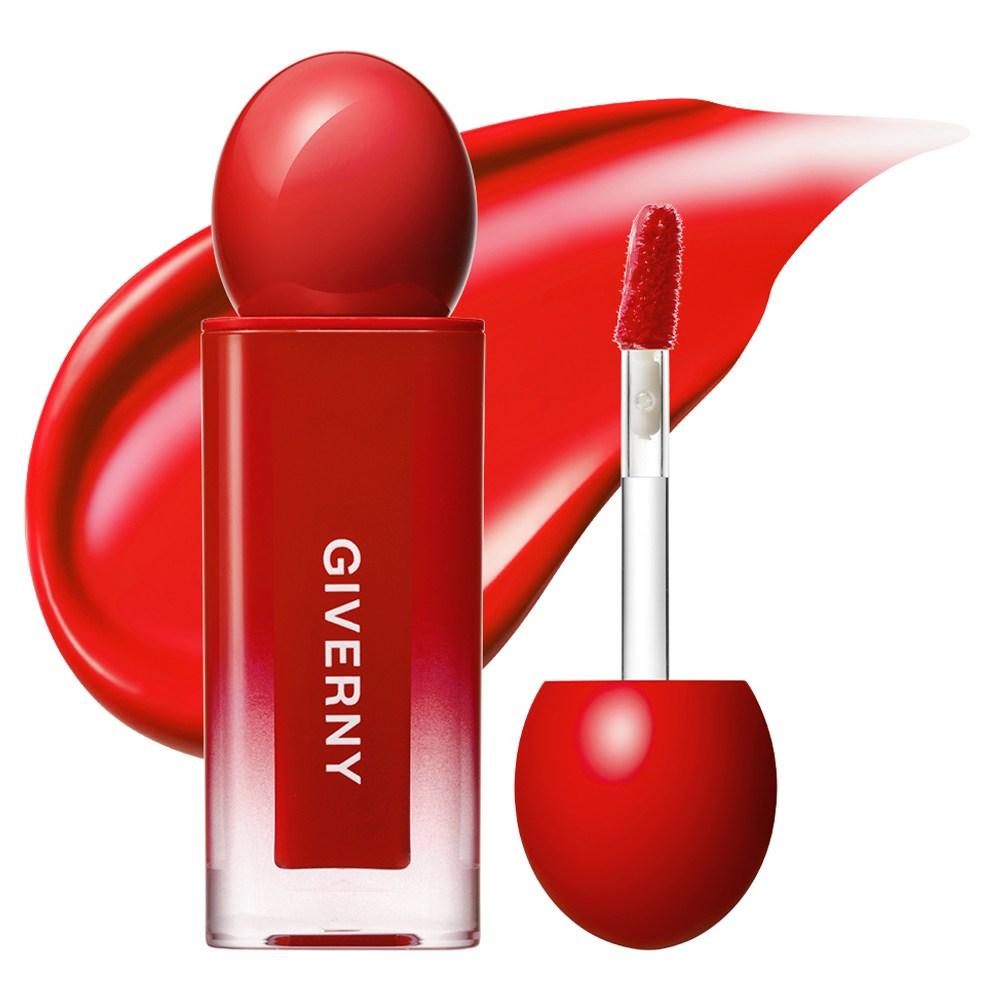 Giverny Тинт-блеск для губ Dewy Lip Glaze, 06 Rich Red, 4,9 г, 1 шт.