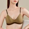 Нижнее белье без маркировки, женское нижнее белье, без стального кольца, бюстгальтер для девочек, удобный бюстгальтер с треугольной чашкой и плоской грудью