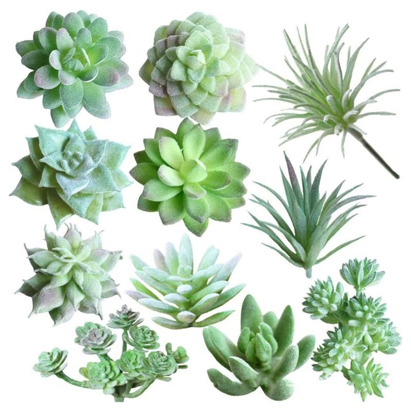 11Pcs Realistic Potted Plant Artificial Potted Plant Arrangement For Tabletop Shelf Home Office Desk Decoration