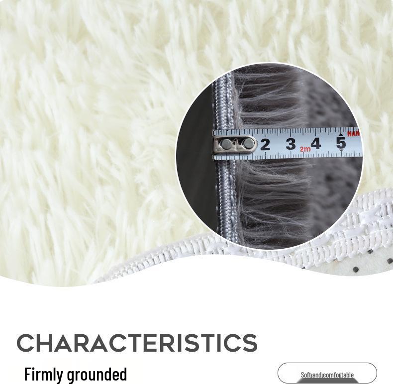 Комплект нескользящих ковриков для ванной в скандинавском стиле - Шелковая шерсть ПВХ напольный коврик, для туалета, для ванной, 3 шт.