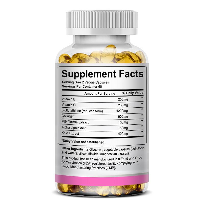 TAOTERS Collagen Capsules 3200mg - advanced antioxidant support - 120 Capsules