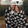 Extra Large 60x80 Inch Halloween Skull Print Blanket - Super Soft Cozy Throw for Sofa, Camping & Home Decor - Machine Washable