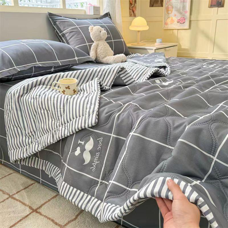 Одеяло, летнее одеяло, постельное белье для спальни, двуспальное одеяло, тонкое ватное одеяло, коврик для взрослых и детей, детское одеяло