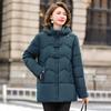 Осенне-зимняя женская одежда среднего возраста больших размеров, свободная, удобная, с подкладкой, утолщенная, с короткой молнией, тонкая, с капюшоном, теплая верхняя одежда
