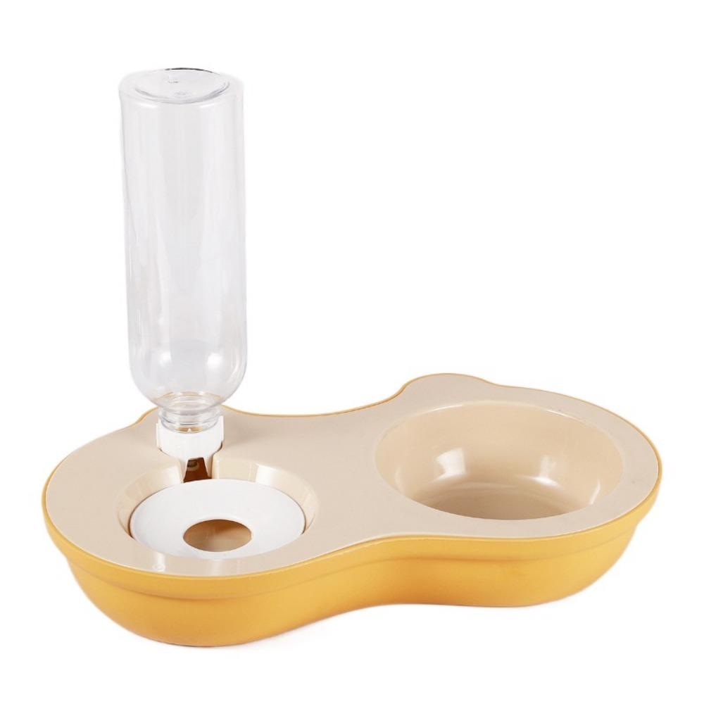 Двойная миска для кормления собак, съемная, автоматическая поилка, креативные миски для питомцев, миска для кошачьего корма