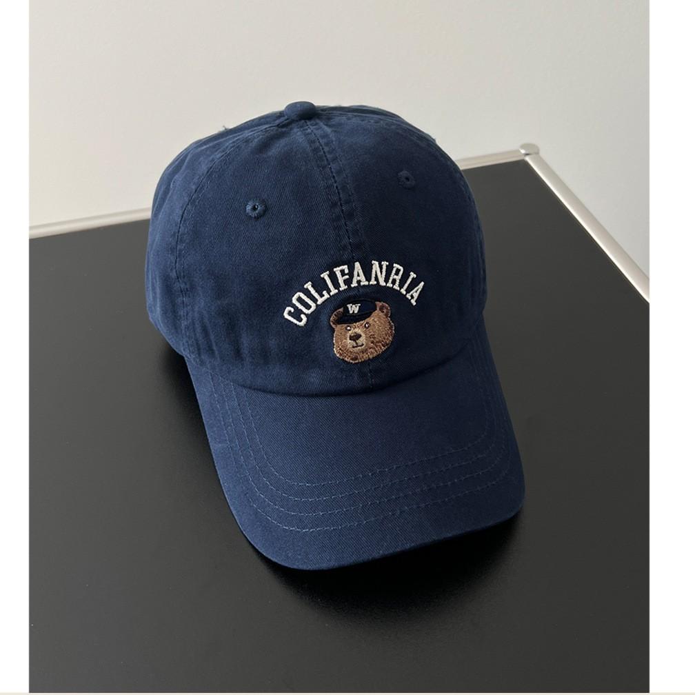 Embroidered Colifanria Bear Baseball Cap With Adjustable Sun Protection Outdoor