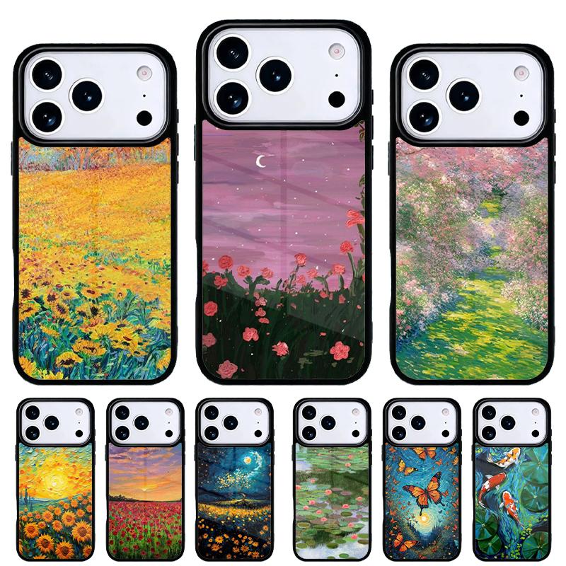 Famous Iconic Art Phone Case for iPhone 17 16 15 14 13 Pro Max Back Cover for 12 11 Pro Coque