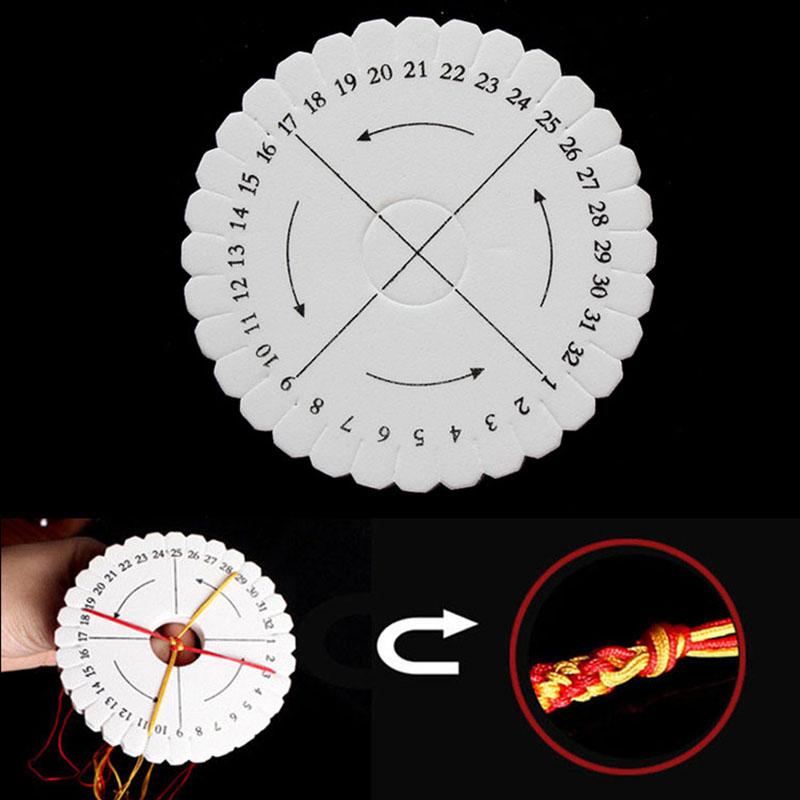 DIY Braiding Disc/Disk Beading Cord Kumihimo Handmade Tool Sewing Rope Weaving Jewelry Design Board