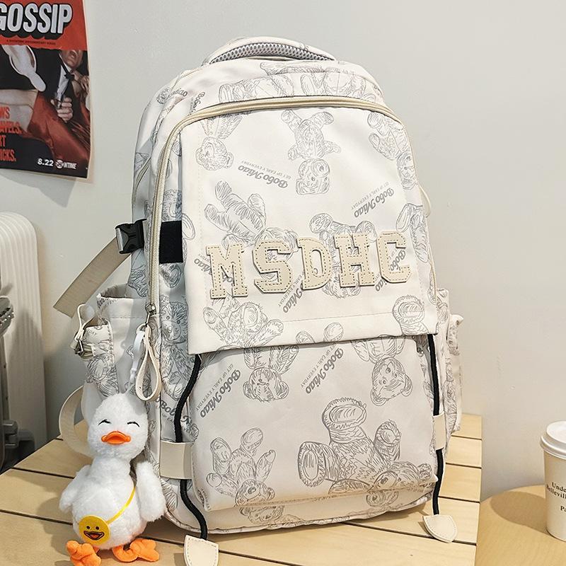 Primary School Girls Junior High School Students Burgundy Large Capacity Boys Backpack College Students Backpack