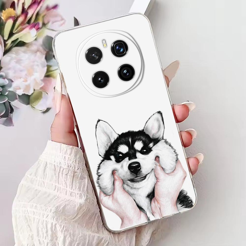 For Honor Magic 7 Pro Silicone Case Cute Pattern Soft Clear TPU Phone Cover For Huawei Honor Magic7 Pro Funda Transparent Bumper