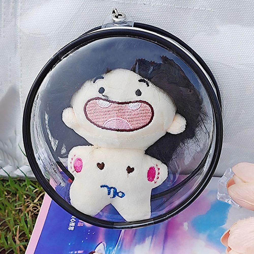 Multicolor Doll Display Box 10cm Doll Storage Case Mini Clear Outdoor Bag