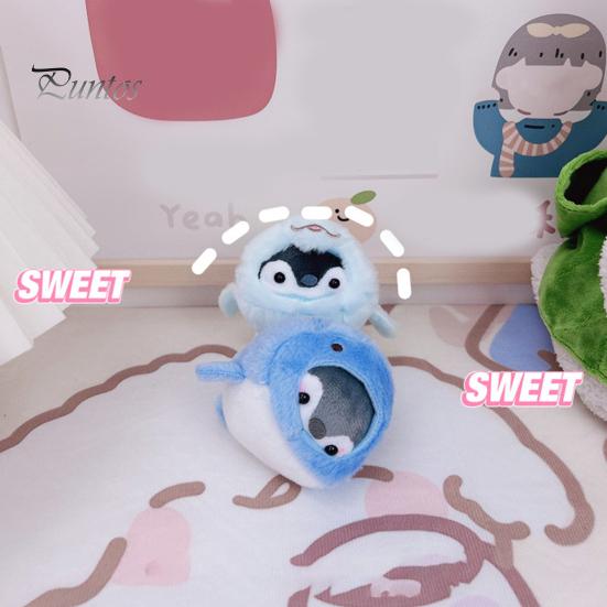 Keychain Pendant Decorative Plush Stuffed No Odor Stainless Chain Bag Decoration Soft Touch Whale Penguin Seal Keychain Plush Doll Car Decor Stuff