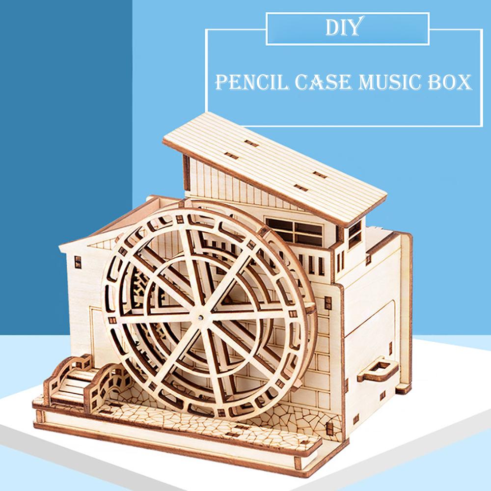 Сделай сам своими руками пианино музыкальная шкатулка креативный пенал музыкальная шкатулка головоломка украшение стола собранная игрушка подарок на день рождения