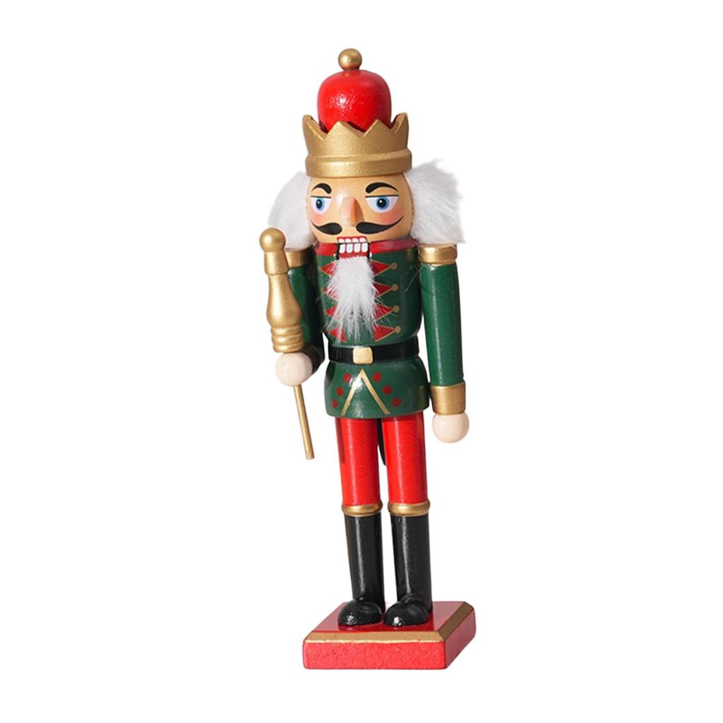Christmas Decorative Nutcracker Figurine Crafts for Shelves Home Xmas Gift