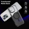 Metal Lens Frame Clear Matte Hard PC Back Cover For iPhone 16 Pro Max 16E 15 Pro 14 11 13 12 11 for Magsafe Shockproof Soft Edge Magnetic Phone Case