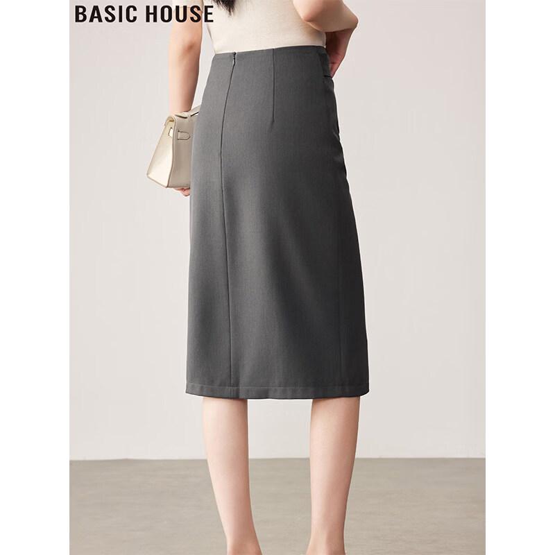 Базовый женский костюмный юбка Basic House с высокой талией